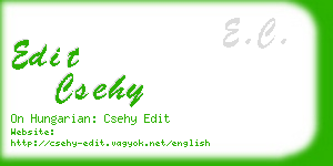 edit csehy business card